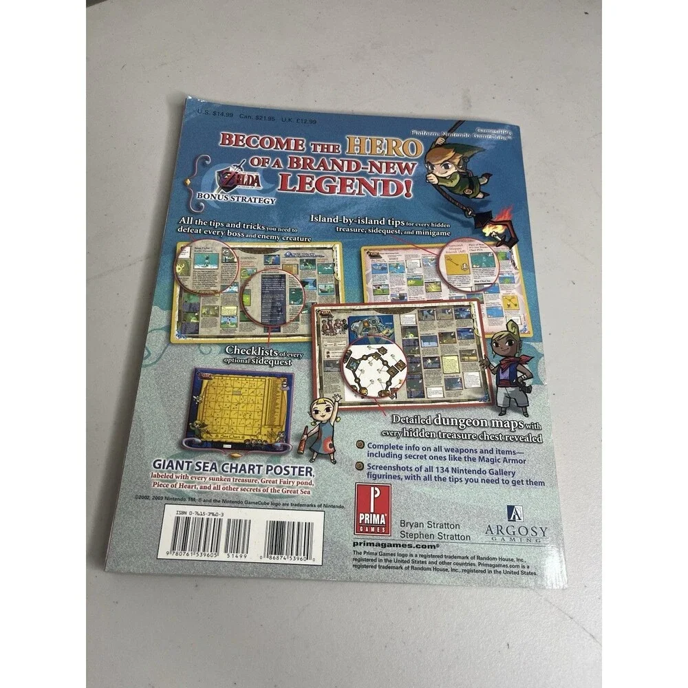 The Legend of Zelda The Wind Waker Prima Official Strategy Guide Nintendo GC